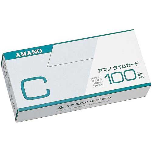 アマノ 標準タイムカードＣ　１００枚入×３箱