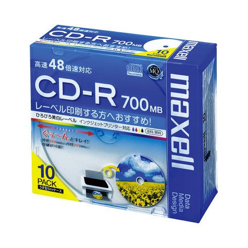 マクセル ＣＤ−Ｒデータ用　４８倍速　ＩＪ対応　１０枚Ｐ