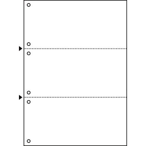 ヒサゴ マルチプリンタ帳票　Ａ４　白紙３面６穴　１２００枚