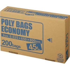 オルディ ポリバツグエコノミーBOX 低 45L透明200枚