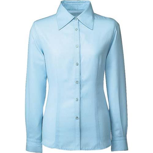 申込期間26年04月20日13時まで_フォーク 長袖ブラウス　ＦＢ７５４８−２　サックス　２３号_取...