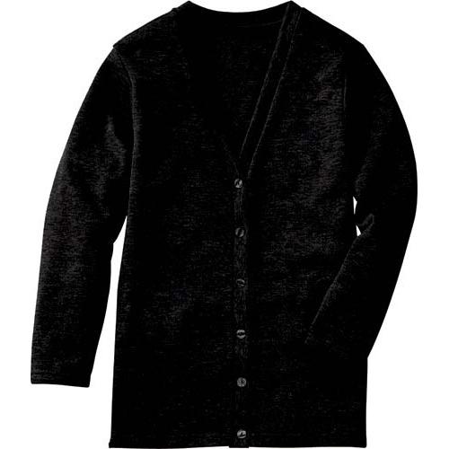 申込期間26年07月31日13時まで_フォーク カーディガン　ロング丈　ブラック　３Ｌ_取寄商品
