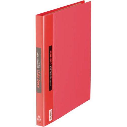 キングジム カラーベース差替式赤Ａ４縦背幅２５ｍｍ３０穴