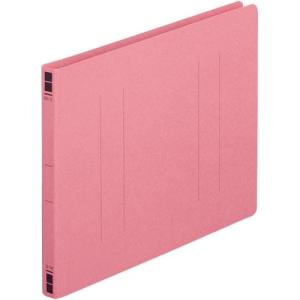 カウネット フラットファイル樹脂とじ具　Ｂ５横　桃　１０冊