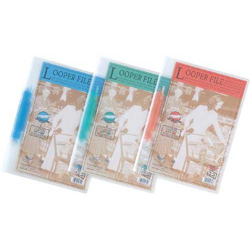 リヒトラブ ルーパーファイル　背幅６ｍｍ　Ａ４縦　青