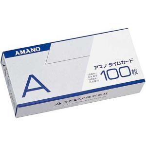 アマノ 標準タイムカードＡ　１００枚入｜kaumall