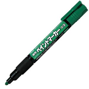 ぺんてる 油性マーカー　樹脂ペイントマーカー中字　緑