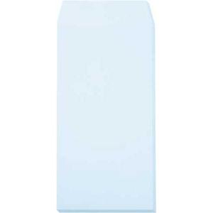 キングコーポレーション ソフトカラー封筒 長3 〒枠無 ブルー 100枚入