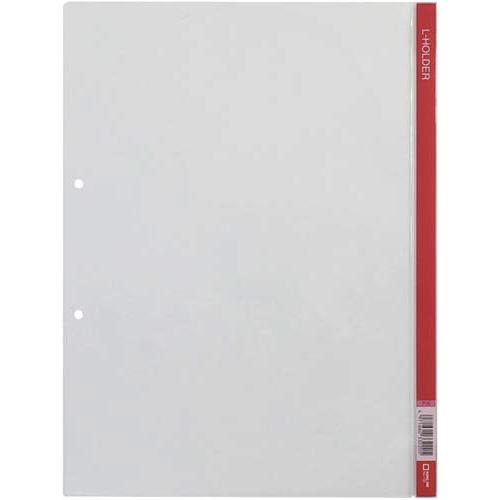 キングジム Ｌホルダー　Ａ４縦　赤　５枚