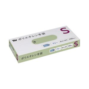 川西工業 ポリエチレン手袋 外エンボスS100枚ブルーの商品画像