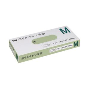 川西工業 ポリエチレン手袋　外エンボスＭ１００枚クリア
