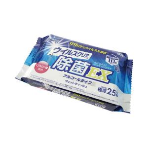 ライフ堂 ウイルスＣ除菌ＥＸ極厚大判アルコールウェット×３０