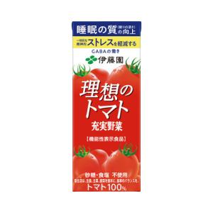 伊藤園 紙充実野菜理想のトマト２００ｍｌ　２４本入｜kaumall