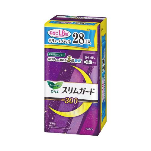 花王 ロリエ　スリムガード　多い夜用ＢＰ　２８個