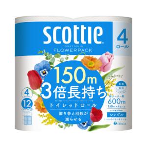 日本製紙クレシア スコッティ フラワー 3倍長...の詳細画像1