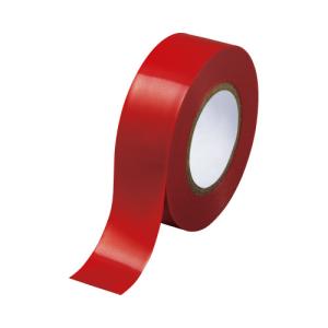 カウネット ビニールテープ　赤　幅１９ｍｍ×長さ１０ｍ　３０巻｜kaumall