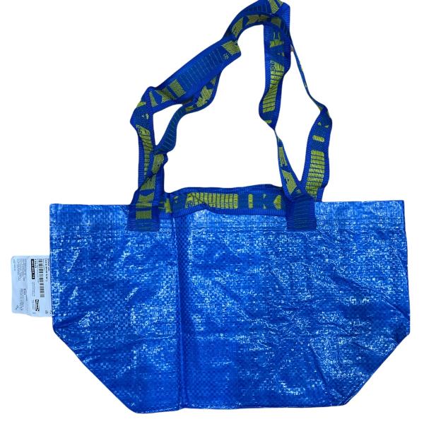 イケア IKEA バッグ ブルーバッグ エコバッグ 袋 Sサイズ×2枚 BRATTBY ブラットビー...