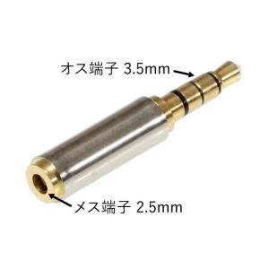 ステレオミニミニ 2.5mm → ステレオミニ 3.5mm 変換プラグ