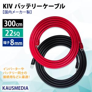 ニチフ（NICHIFU） 14SQ 300cm バッテリーケーブル 赤黒 2本1セット