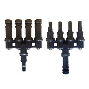 ソーラーパネル 4枚 並列接続用 MC4 4口...の詳細画像1