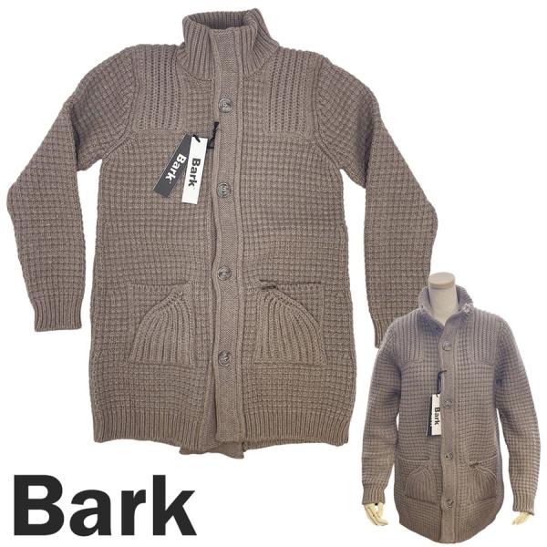 新品 バーク アウター BARK 42bd9033 コート ニット Mサイズ トープ グレージュ カ...