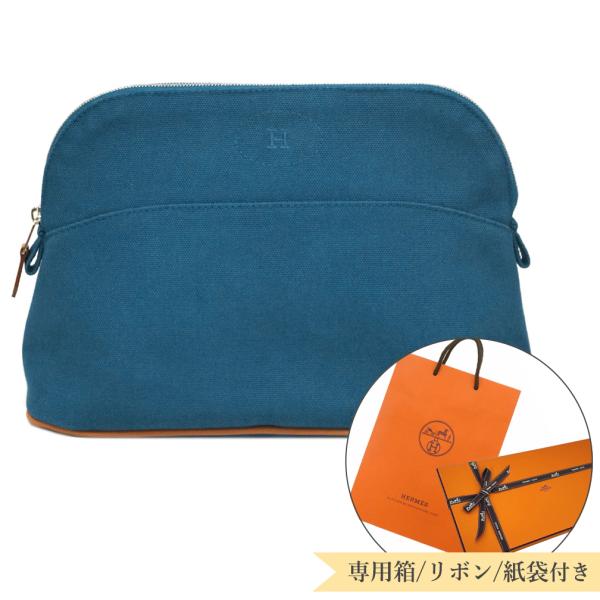 未使用 エルメス ポーチ HERMES H103774M04 ボリードMM コスメポーチ コットンキ...