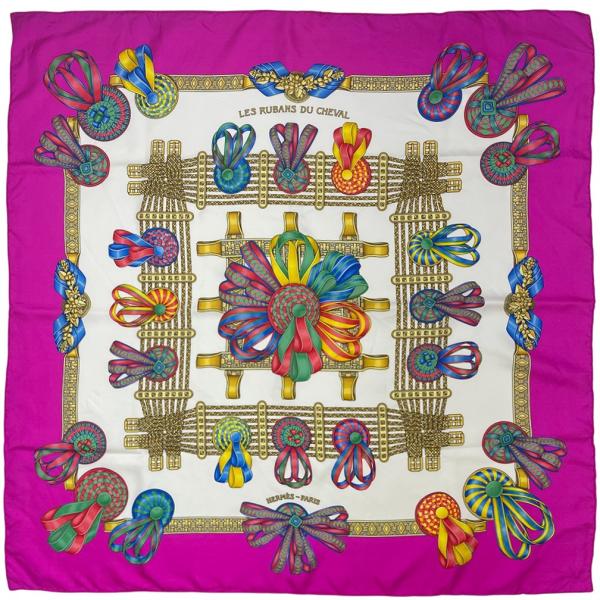 エルメス スカーフ HERMES カレ90 90cm シルク 100％ LES RUBANS DU ...