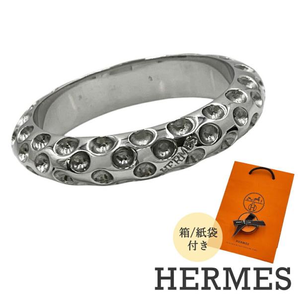 エルメス スカーフリング HERMES ドット シルバー スカーフ留め スカーフアクセ レディース ...