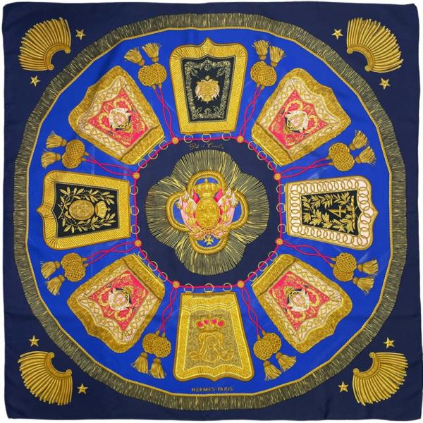 エルメス スカーフ HERMES カレ90 90cm シルク 100％ Poste et Caval...