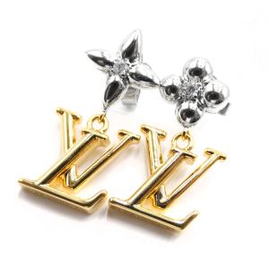 ルイヴィトン ピアス　パンダントLV新品未使用 ルイ・ヴィトン ピアス・パンダント LV アイコニック フラワー