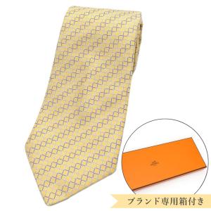 美品✨ HERMES エルメス　ブランド ネクタイ シルク シェブロン HERMES 極美品 エルメス ブランド ネクタイ シルク 100