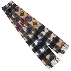 新品未使用BURBERRY バーバリー スカーフマフラー サイドフリンジ ウール BURBERRY バーバリー マフラー レディース ストール ロゴ ウール