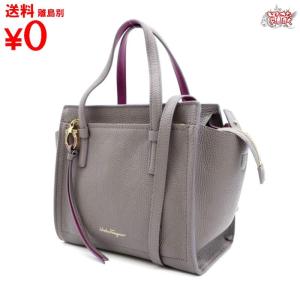 買蔵 Salvatore Ferragamo フェラガモ　エイミー 2way バッグ 21F478 グレー レディース｜kauzoubrand