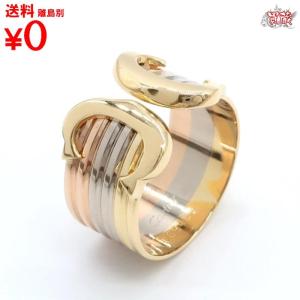 買蔵 Cartier カルティエ 2C リング ＃57 約16号 指輪 ホワイト イエロー ピンクゴールド｜kauzoubrand