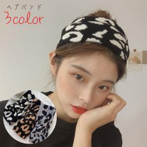 ヘアバンド ヘットバンド レディース 女性 ヘアアクセサリー ファッション雑貨 小物 ターバン風 幅広 総柄 ヒョウ柄 レオパード グレー ホワイト Acc Kawaemon 通販 Yahoo ショッピング