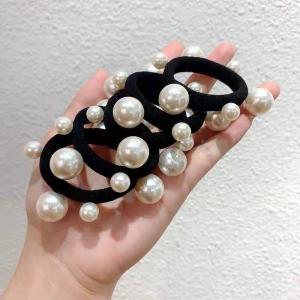 ヘアゴム 3本セット フェイクパール レディー...の詳細画像2