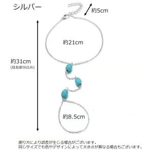 ファインガーアンクレット ベアフットサンダル ...の詳細画像3