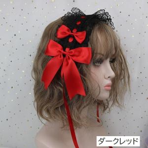 ヘッドドレス カチューシャ ロリータ ゴスロリ...の詳細画像2