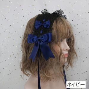 ヘッドドレス カチューシャ ロリータ ゴスロリ...の詳細画像4