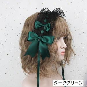 ヘッドドレス カチューシャ ロリータ ゴスロリ...の詳細画像5