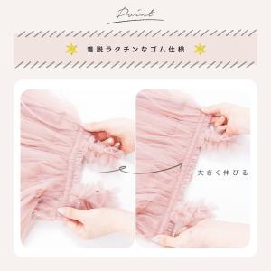 ふわふわワンピース ワンピースドレス チュール...の詳細画像4