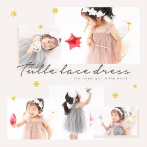 ふわふわワンピース ワンピースドレス チュール...の詳細画像5