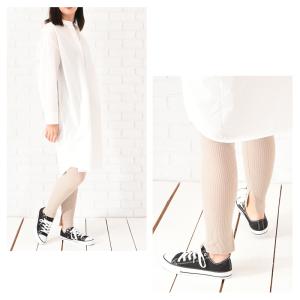 リブレギンス スリット レギンスパンツ レギパ...の詳細画像5