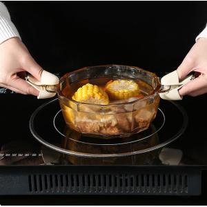 鍋つかみ 同色2個セット 指先ミトン ハンドグ...の詳細画像1
