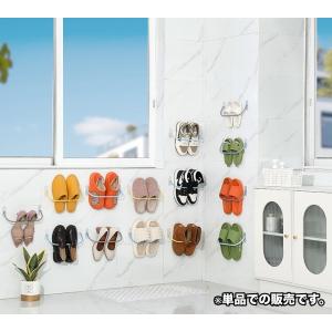 スリッパラック 単品 1個 壁掛け 収納 貼り...の詳細画像1