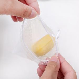 泡立てネット 単品 1枚 巾着タイプ 紐付き ...の詳細画像3