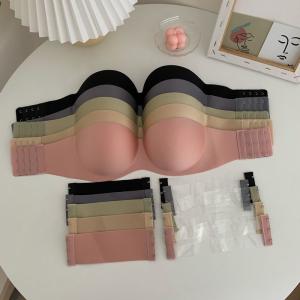 ストラップレスブラ チューブトップブラ レディ...の詳細画像1