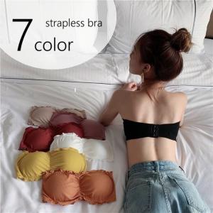 ストラップレスブラ チューブトップブラ ブラジャ...の商品画像