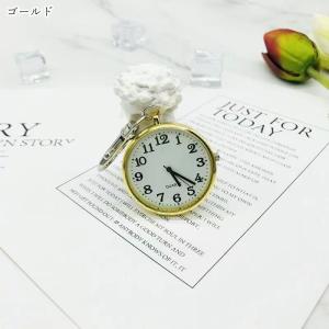 懐中時計 キーホルダー キーリング バッグチャ...の詳細画像3