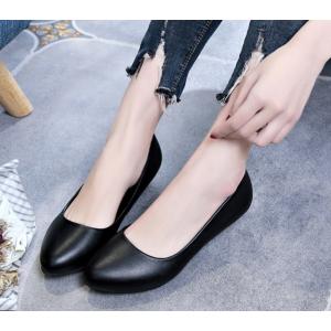 パンプス ミドルヒール ローヒール ウェッジソ...の詳細画像5